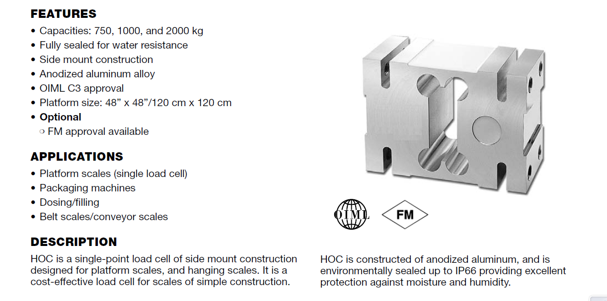 HOC-1000kg傳感器相關(guān)數(shù)據(jù)