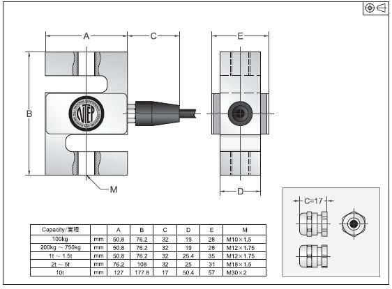 BSS-5T稱(chēng)重傳感器