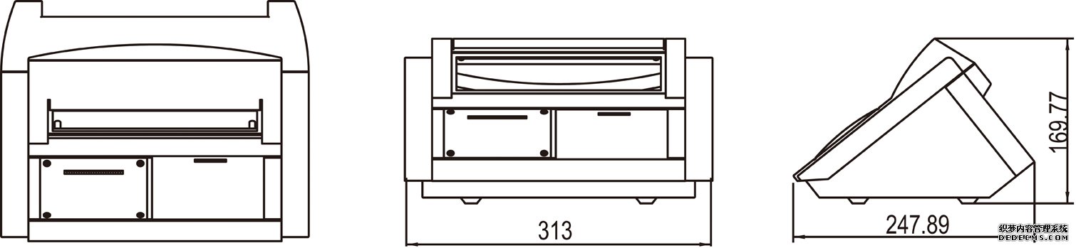 耀華XK3190—DS3MP 數(shù)字稱重顯示控制器產(chǎn)品尺寸